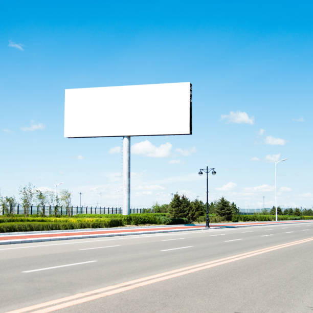 istock Blank billboard on the side of the road 1182587434