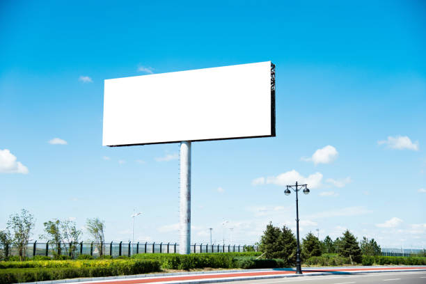 istock Blank billboard on the side of the road 1182587459