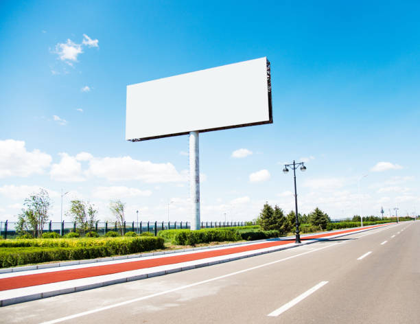 istock Blank billboard on the side of the road 1182587498