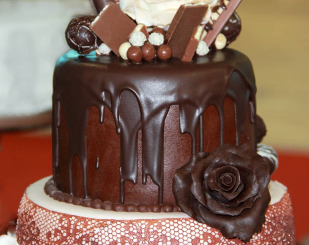 istock Delicious chocolate cake 1182594153