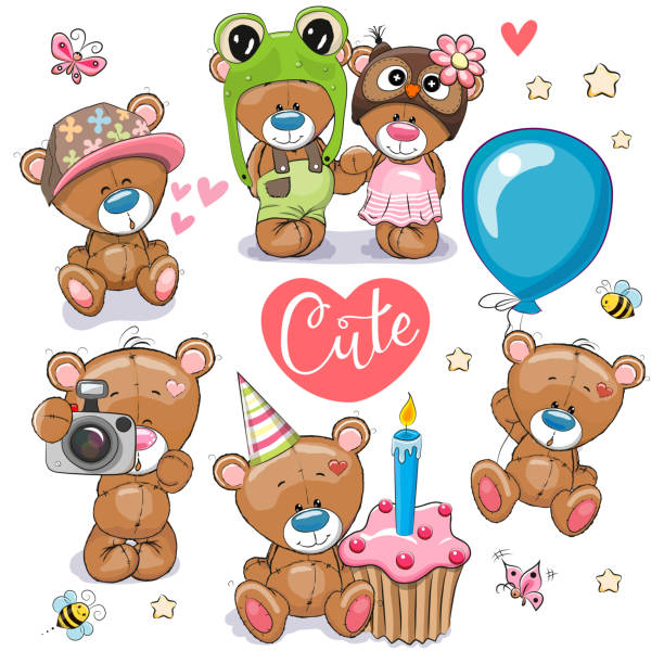 cute teddy stickers