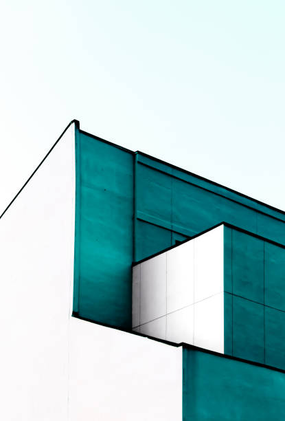 istock simple shape modern design building detail view background 1182596809