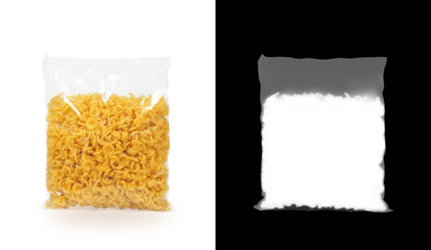 istock Transparent plastic pasta bag 