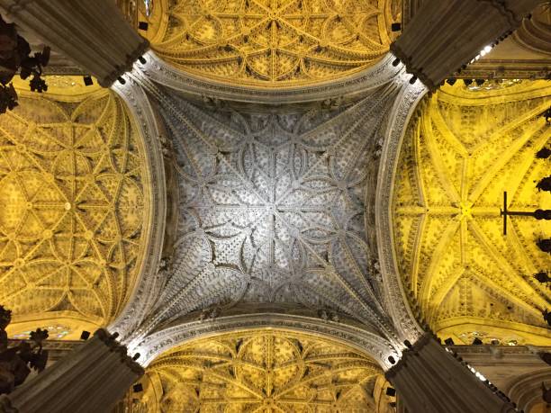 istock Ceiling of Cathedral de Seville 1182600987