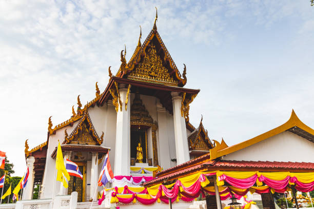 istock Buddhist Temples in Ayutthaya City in Thailand 1182606061