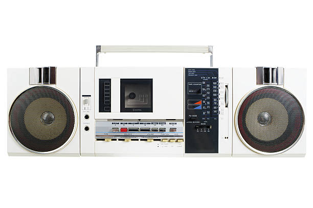 istock Retro White Radio Cassette Machine 118260814