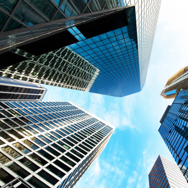 istock Buildings low angle view, New York City 1182608582