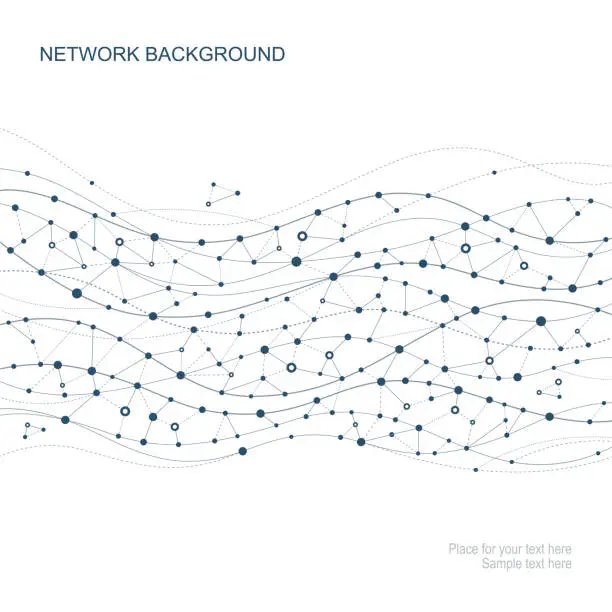 Vector illustration of Abstract network
