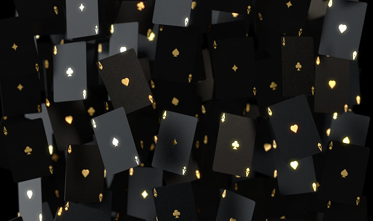 Black and Gold Aces Array photo