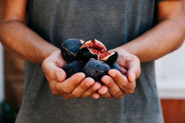 istock man with some figs in his hands 1182619327