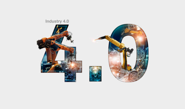 Industry 4.0 concept, iot, automation robot arms machine and monitoring system software, Welding robotics and digital manufacturing operation and industrial technology. Industry 4.0 concept, iot, automation robot arms machine and monitoring system software, Welding robotics and digital manufacturing operation and industrial technology. computer aided manufacturing stock pictures, royalty-free photos & images