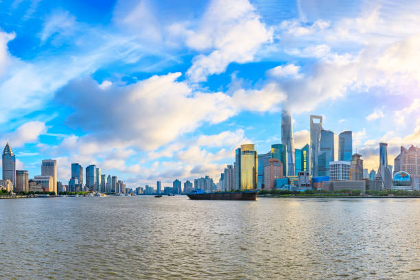 istock Architectural landscape and city skyline in Shanghai 1182625400