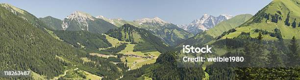 Panorama Mountain View Berwangertal Stockfoto und mehr Bilder von Alpen - Alpen, Almosen, Anhöhe