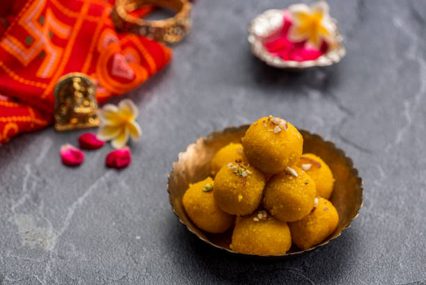 istock Motichoor Laddoo or Laddu 1182640800