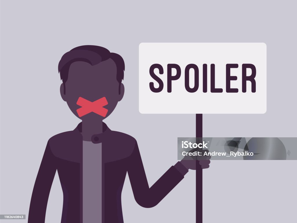 Spoiler Fool Spoiler Alert Man Stock Illustration - Download Image Now - Alertness ...