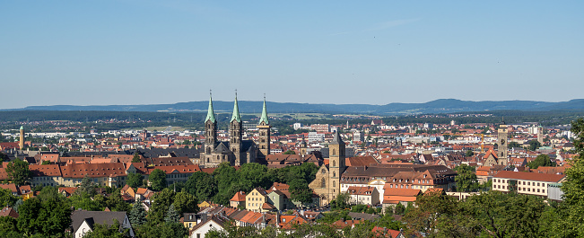 Skyline from Bamberg upper franconia in germany