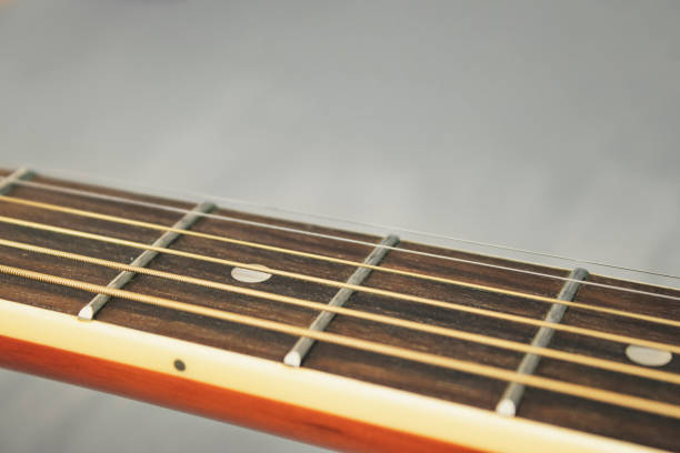 istock Acoustic guitar on isolated background, musical instruments. 1182645820