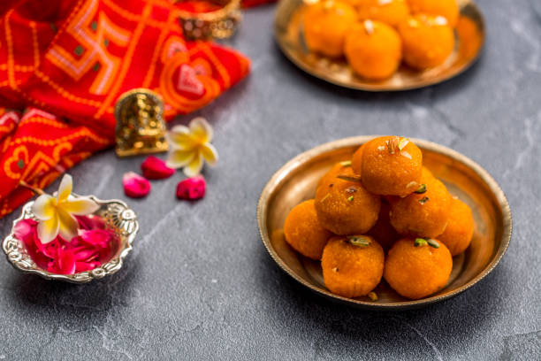 istock Motichoor Laddoo or Laddu 1182646524