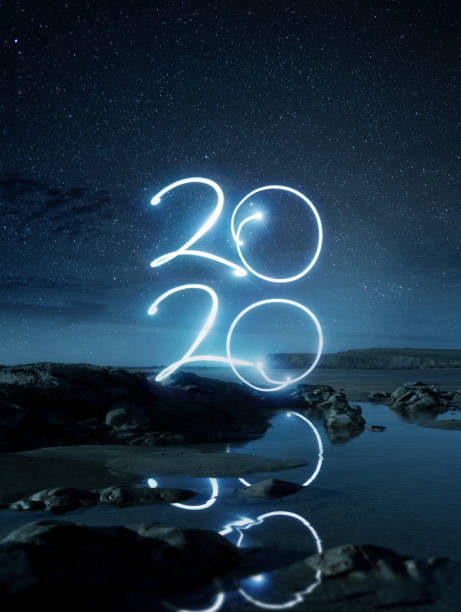 Happy New Year 2020 Celebration Concept