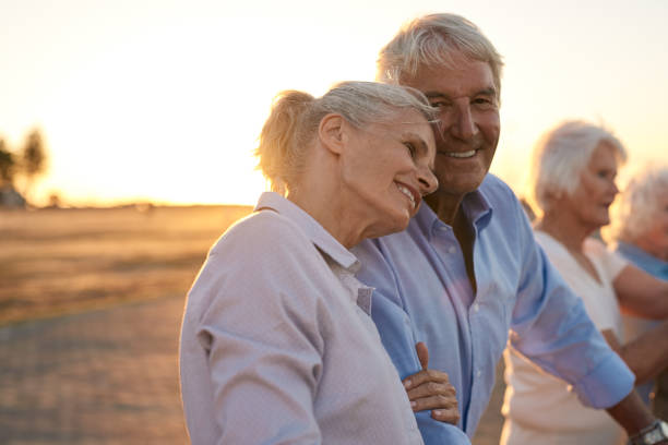 istock Affectionate senior couple enjoying the late afternoon light together 1182648990