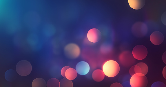 Abstract Multi Colored Bokeh Background - Luces por la noche - Otoño, Otoño, Invierno, Navidad photo