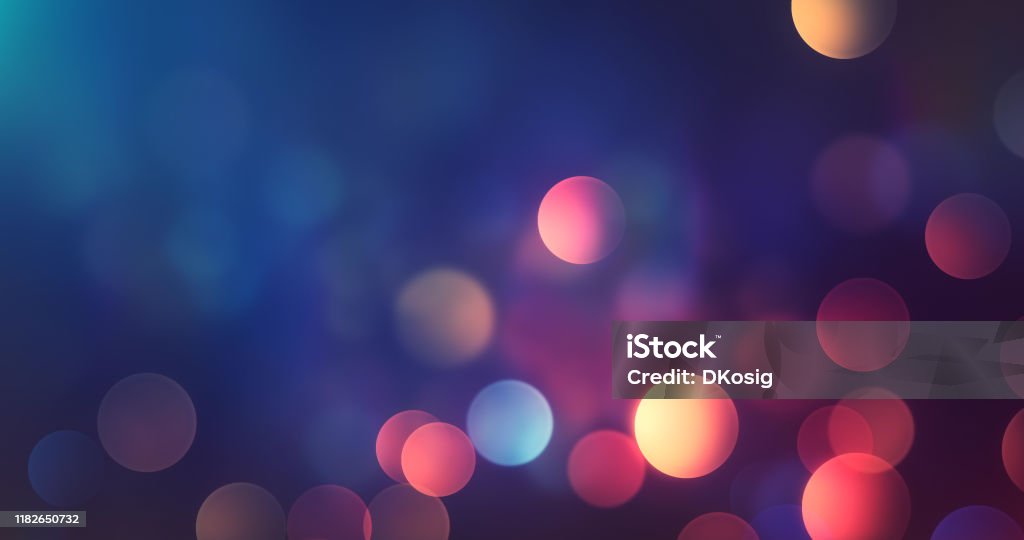 Abstract Multi Colored Bokeh Background - Lights At Night - Autumn, Fall, Winter, Christmas Digitally generated abstract background image, perfectly usable for a wide range of topics like nightlife, autumn or Christmas. Backgrounds Stock Photo