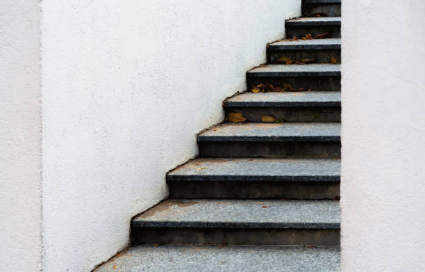 istock Stone stairs with leaves in autumn 1182650804