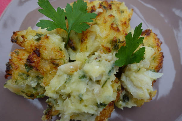 istock Cod Brandade in Gratin Meal served  Mediterranean Cuisine 1182652218