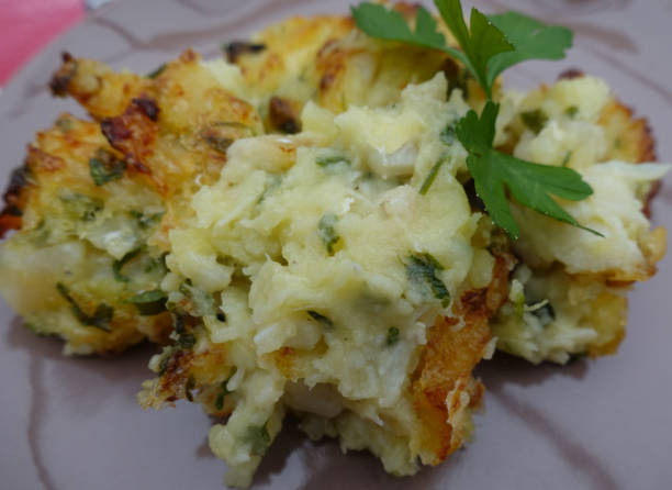 istock Cod Brandade in Gratin Meal served  Mediterranean Cuisine 1182652225