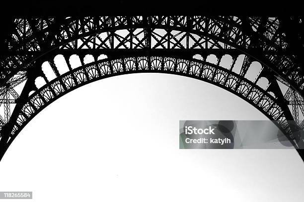 Eiffel Tower Frame Stock Photo - Download Image Now - Black And White, Eiffel Tower - Paris, Pattern