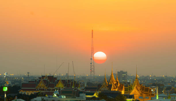 istock Bangkok city in sunset. 1182658603