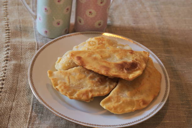 istock Fried flatbread flat bread piadina pita tortilla shelpek cheburek. 1182659002