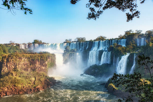 istock Beautiful View of Iguazu Falls 1182659541