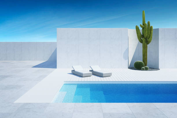 istock luxury modern backyard with a swimming pool 1182660233