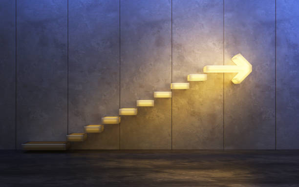 stairs going  upward, 3d rendering stairs going  upward, 3d rendering road to success stock pictures, royalty-free photos & images