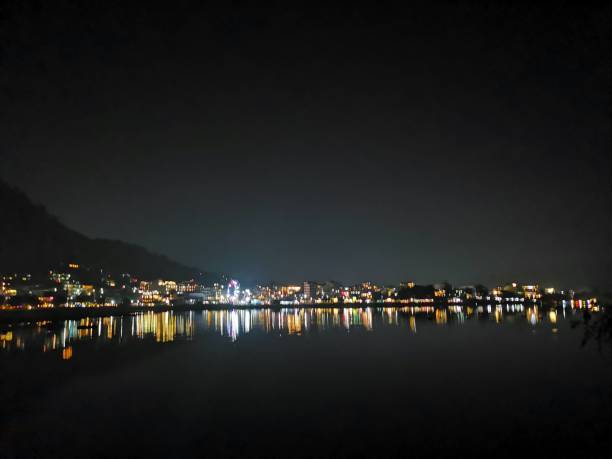 istock City light reflection at Phewa lake 1182660533