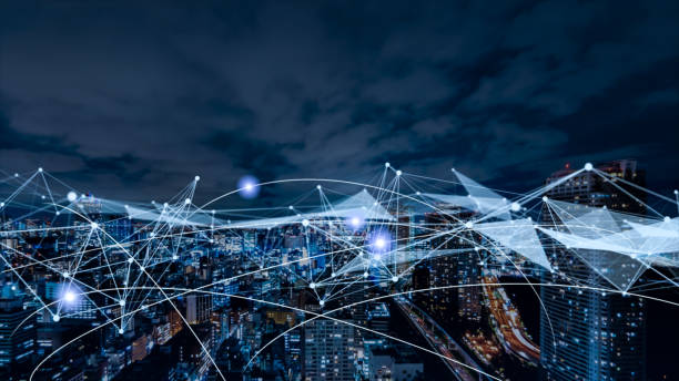 istock 5G and AI technology, Global communication network concept. 1182664378