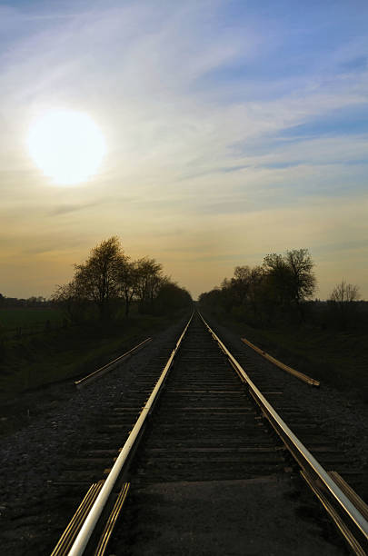 istock Railroad Tracks at Sunset 118266689