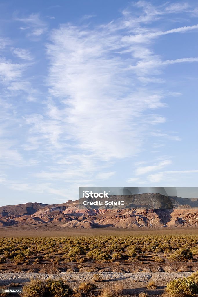 Wide open Nevada desert  Beauty In Nature Stock Photo