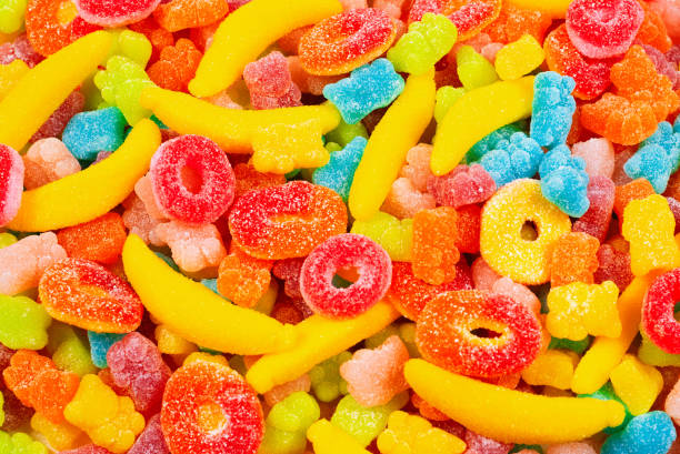 istock Assorted gummy candies. Top view. Jelly  sweets. 1182669718