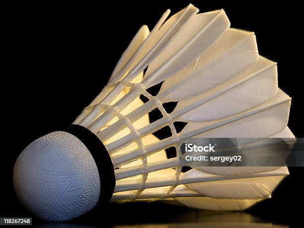 Badminton Volano - Fotografie stock e altre immagini di Attrezzatura - Attrezzatura, Attrezzatura per illuminazione, Badminton - Sport