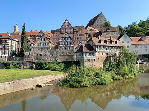 Medieval german town house facades