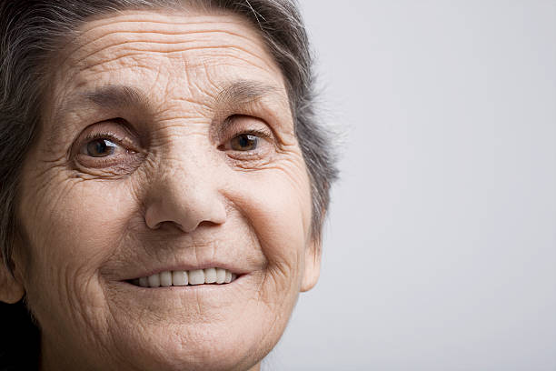istock Senior woman smiling 118267383