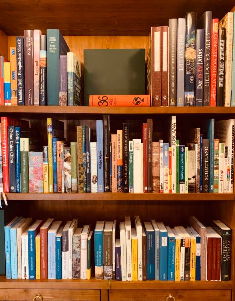 istock Library shelves, topic travel and countries 1182674046