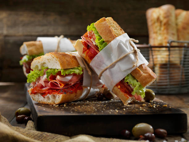 istock Italian Sandwich with Roasted Red Peppers 1182675407