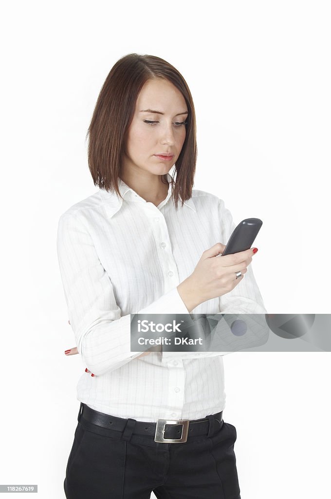 young and pretty business woman on phone  Adult Stock Photo