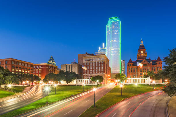 istock Dallas, Texas, USA skyline over Dealey Plaza 1182676245
