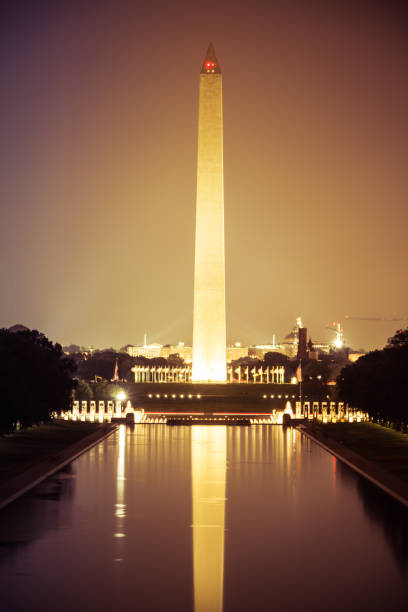 istock The Washington Monument at night 1182676860