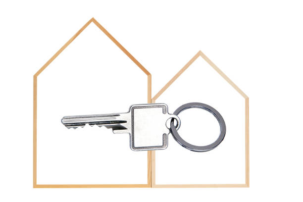 House keys isolated on white background.Please see some similar pictures from my portfolio: