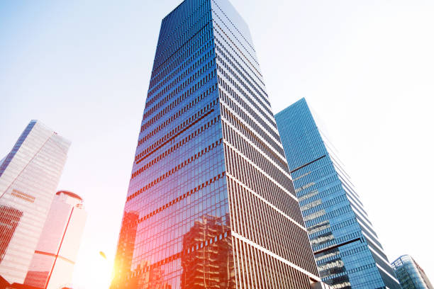 istock Modern glass skyscrapers 1182680735